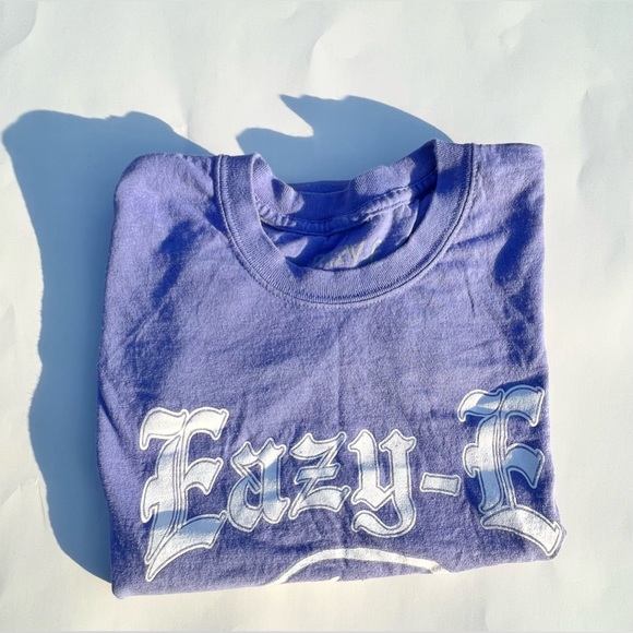 L Easy E purple graphic tee short sleeve pre owned - Picture 4 of 5